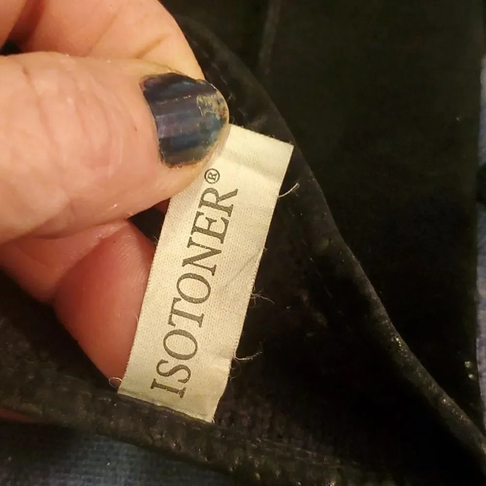 ISOTONER small suede Leather Brown Suede Knit lined Pair gloves Vintage‎